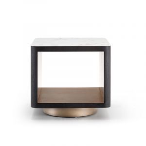 square side table with marble top