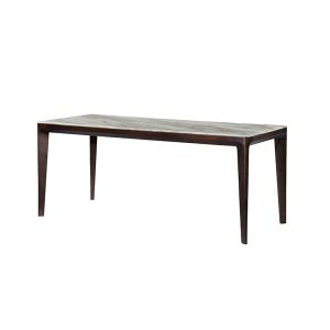 marble dining table with wood base