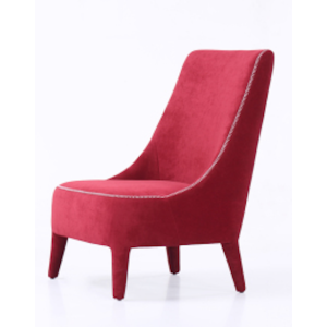 comfortable lounge chair with a high-backrest in a fabric uphostery - DSL Furniture